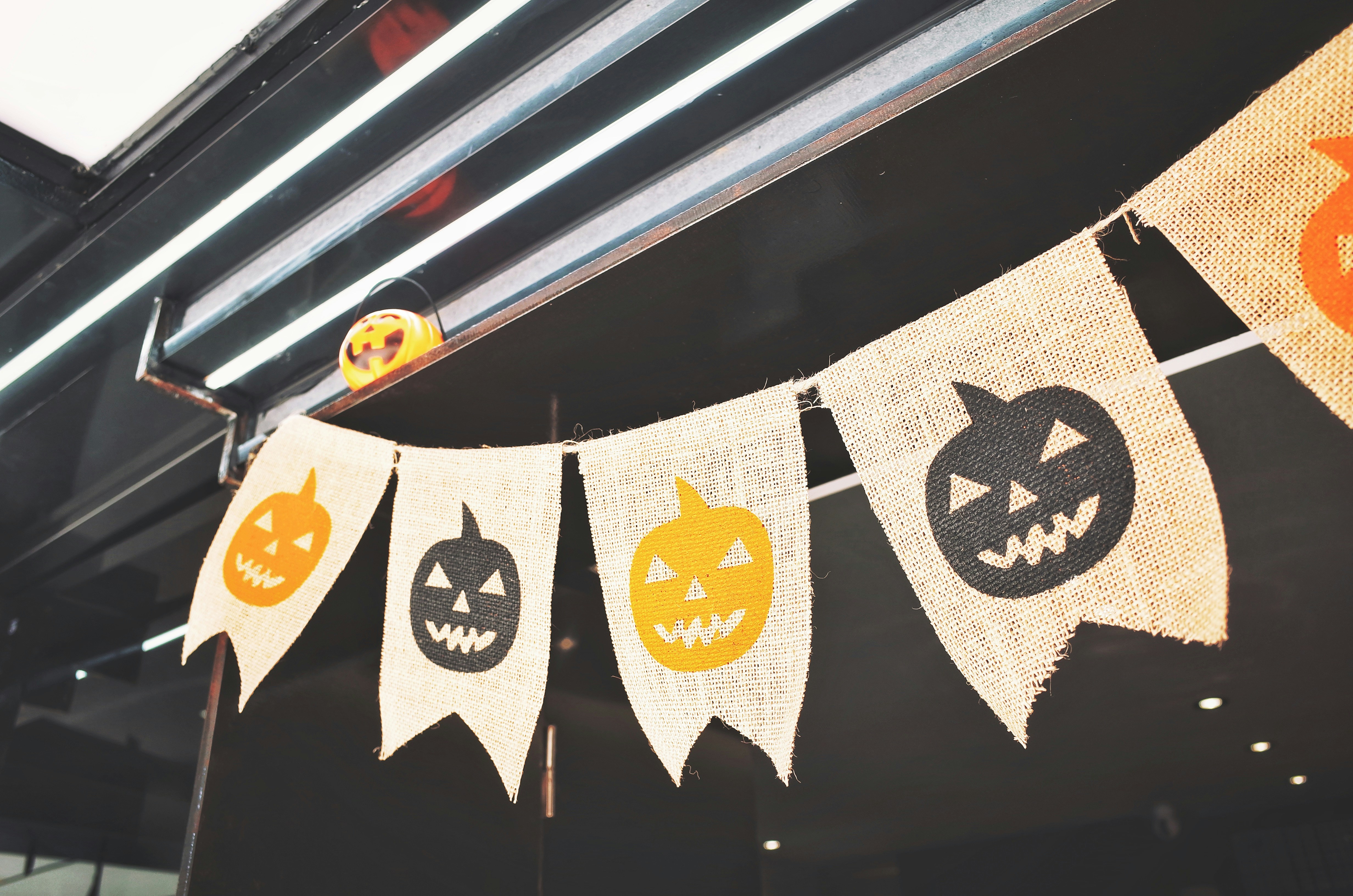 Bandeirinhas de abóboras de campanha de Halloween