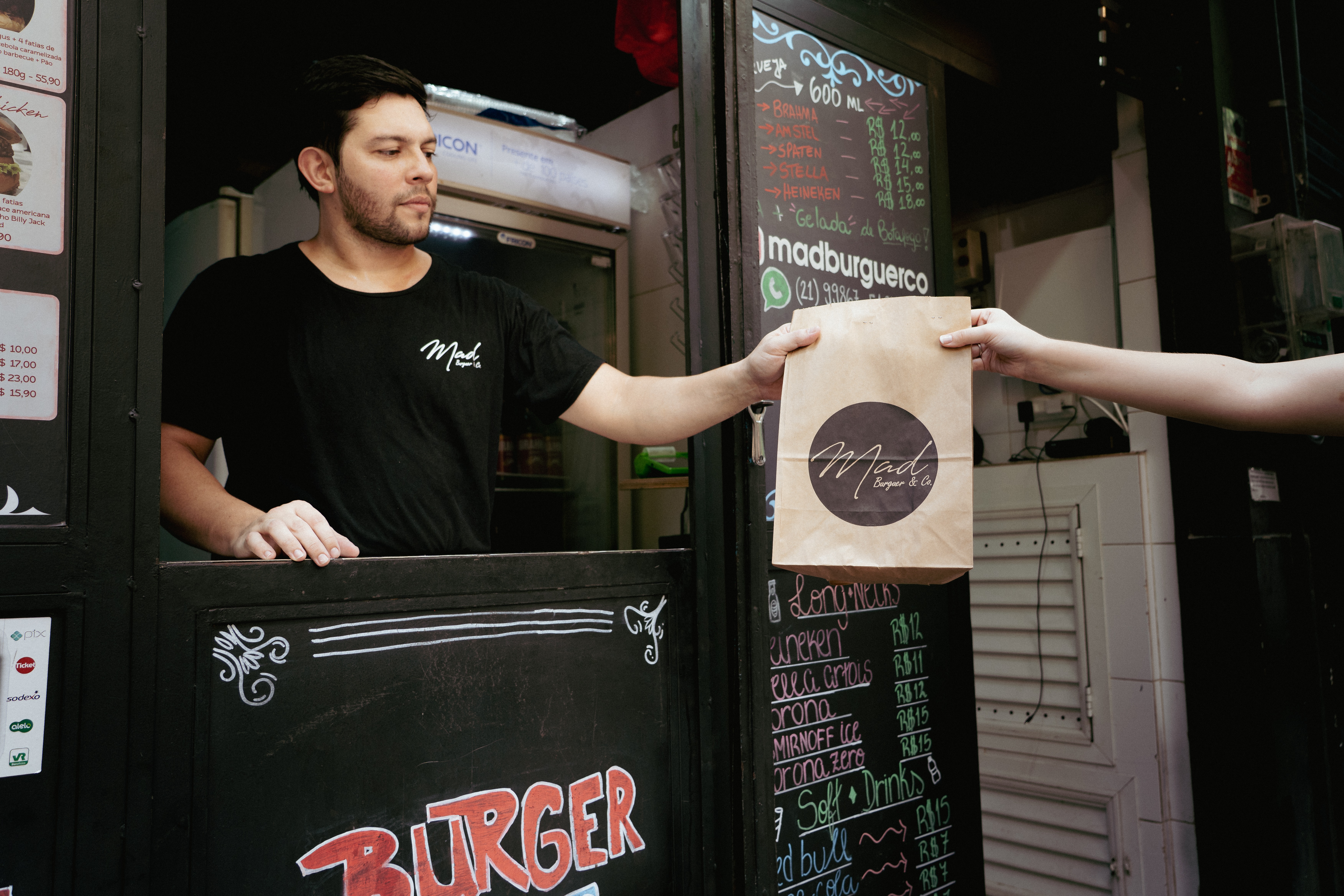 Delivery de hamburguer