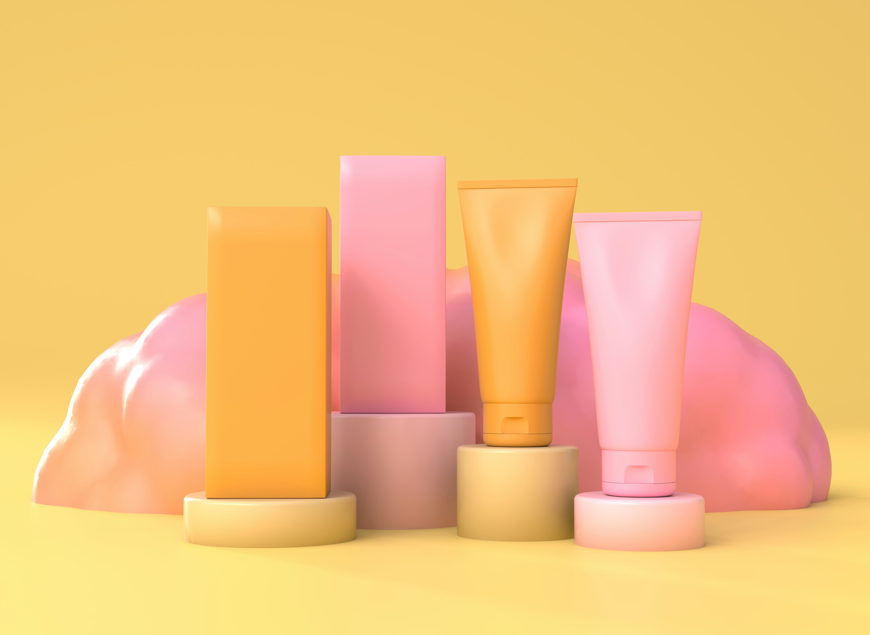 Imagem de produtos semelhantes a cosméticos que podem estar sendo lançados
