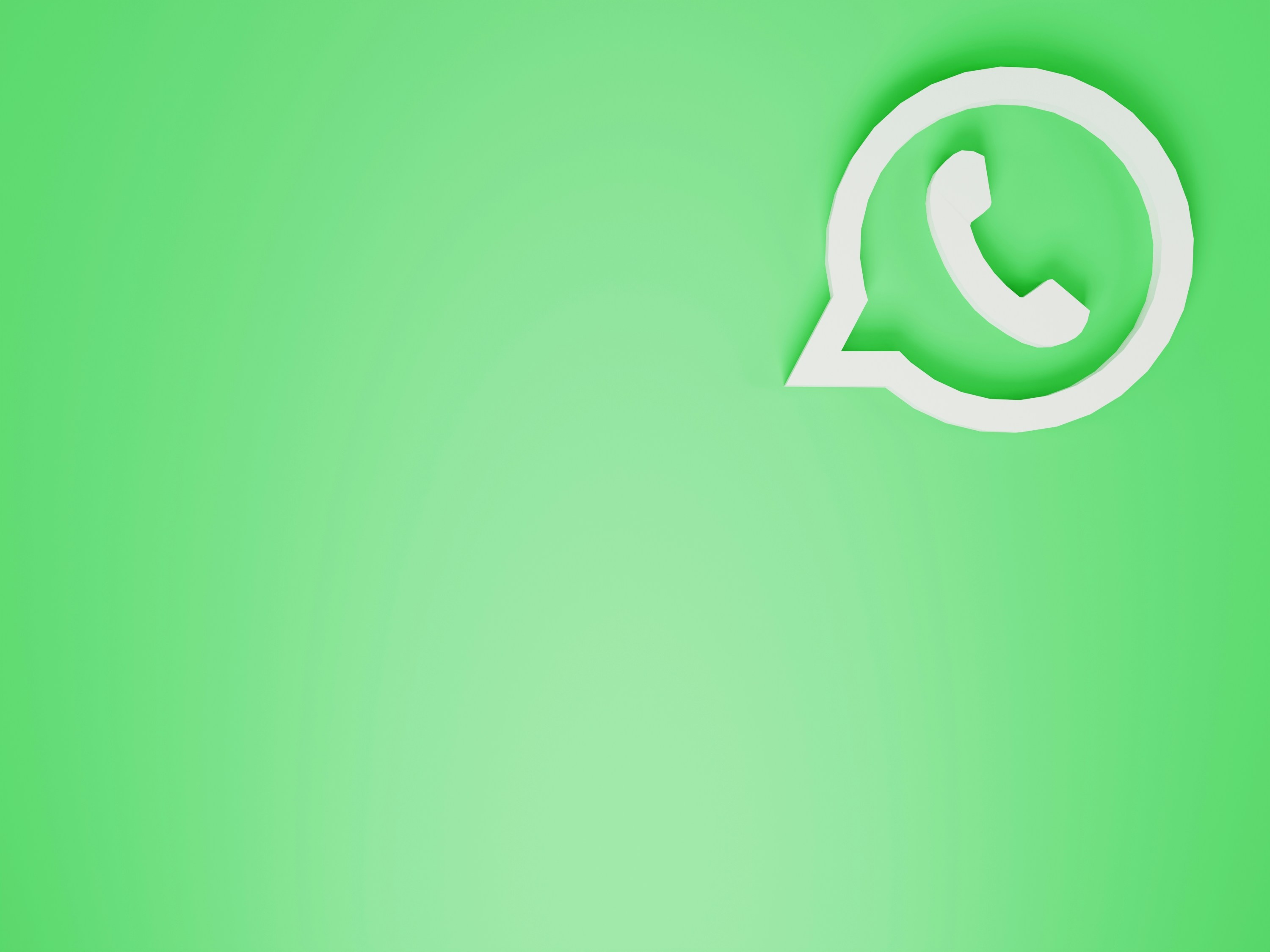 Logo do WhatsApp em fundo verde