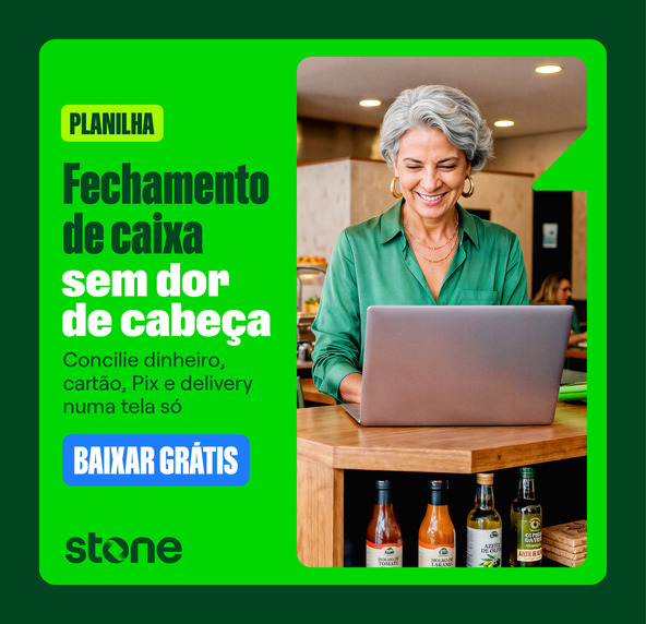 Banner Planilha de Fechamento de Caixa
